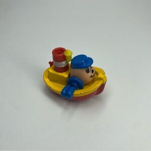 Vintage Disney Tug Boat Metal Diecast Car Figure Japan Toy